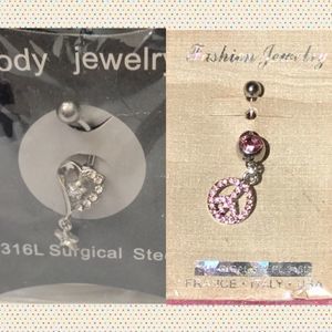 Set of 2~Belly Button Rings ✨NEW✨ with 🏷tags!✨